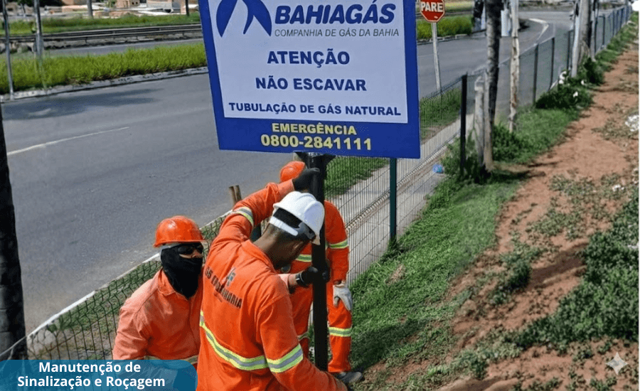 Manutenção de sinalização e roçagem